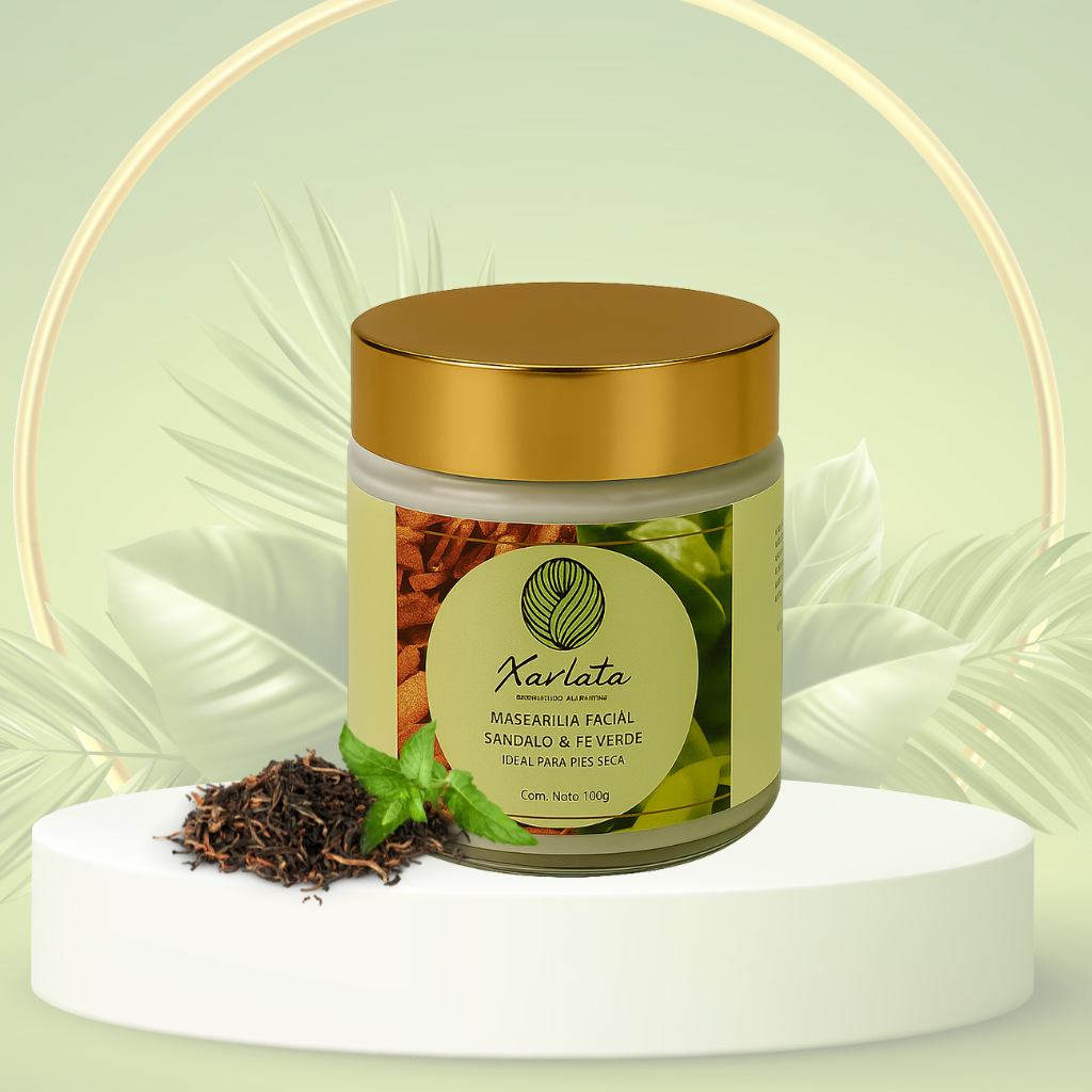Mascarilla Facial Sándalo y Té verde