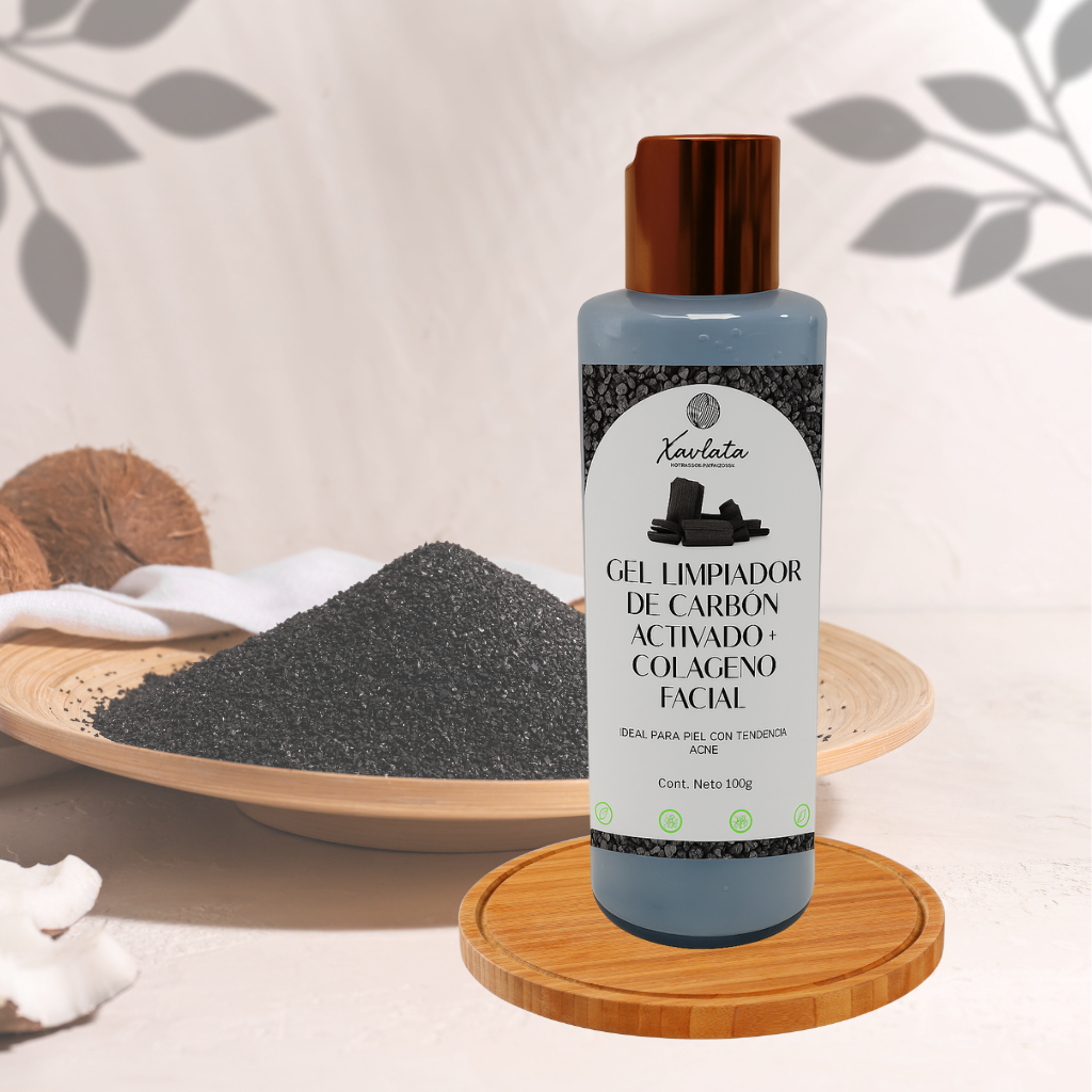 Gel Limpiador de Carbón Activado + Colágeno Facial